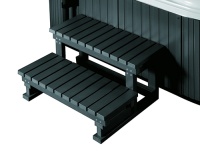 Лестница пластик-дерево для бассейна 4-12 м (Китай), PVC