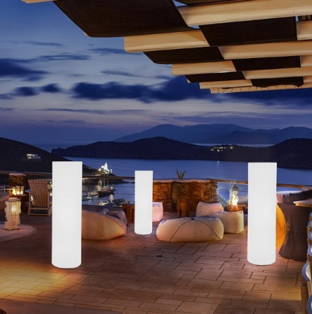 Светильник Цилиндр 25х100 питание от 220, RGB