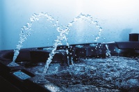 Фонтан с LED-подсветкой, пара, для бассейна 4 м